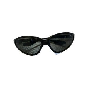 Vintage Bolle Acrylex 721 Mens Polished Black Frame Wrap Full Rim Sunglasses EUC